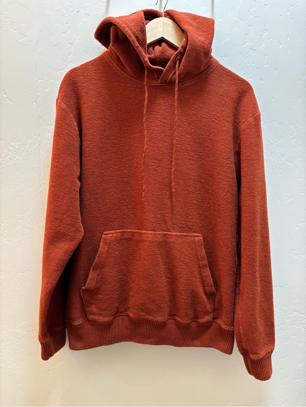 Unisex Hooded Pullover Sweatshirt - Rust